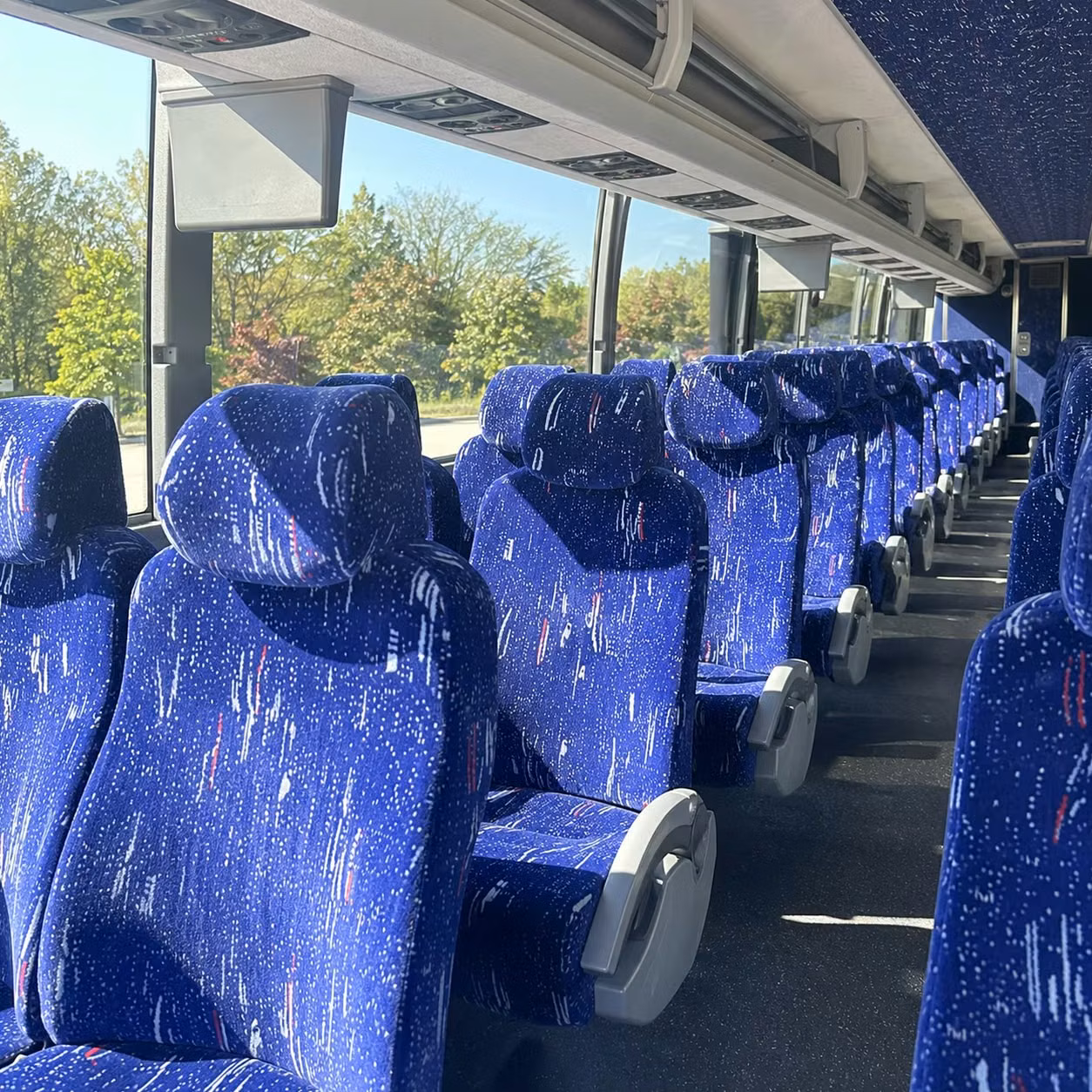 las vegas charter bus inside